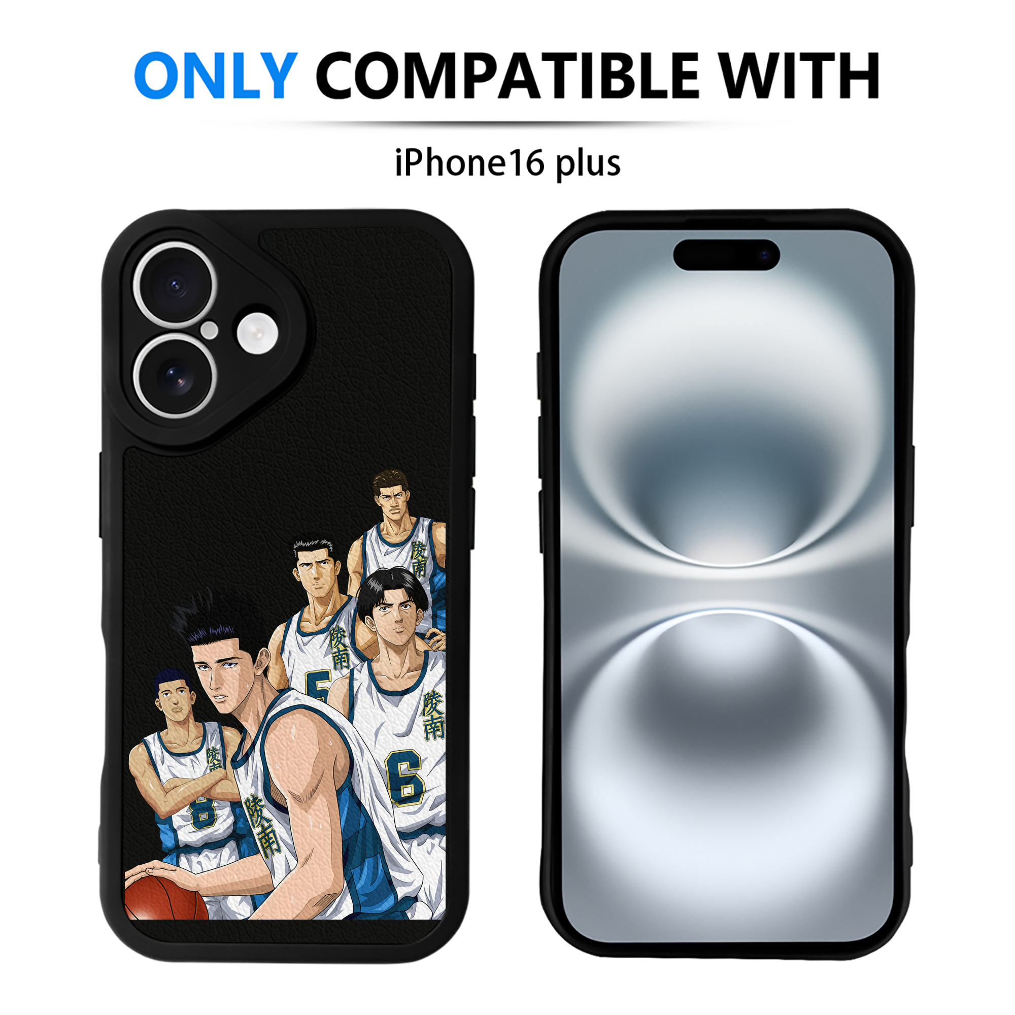 （画像用） SLAM DUNK／スラムダンク 【iPhone 16シリーズ対応】シリコンスマホケース（レザー調） 材質：シリコン